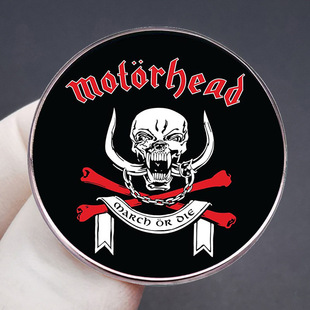 Motorhead motorcycle motorcycle party brooch British heavy metal rock band pin badge metal badge