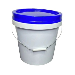 Factory Direct SaLes 14 Liters Round PLastic Bucket 14L Food Grade Bucket Latex Paint Bucket Wire BuckLe with Lid Packaging Bucket