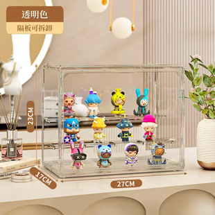 Hand-made Blind Box Storage Box Bubble Mart Transparent Display Stand Lego Model Doll Ornaments Dust-proof Storage Cabinet