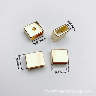 Spot wholesale leather hardware accessories alloy rope buckle tail clip leather belt fixed screw metal buckle