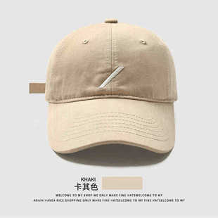 2025 new spring cap big face small wide brim big head circumference increased deepened slash embroidered baseball cap