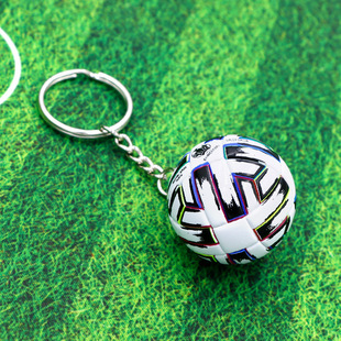 Football key chain pendant souvenir fans small gift bag ball pendant key chain school event gift