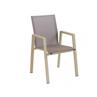 Outdoor table and chair garden outdoor outdoor balcony leisure dining table waterproof sunscreen aluminum alloy table and chair combination