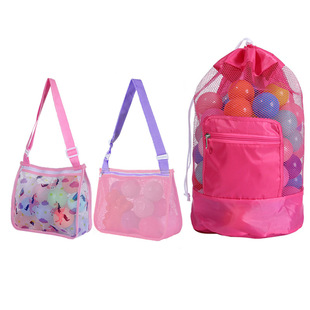 ♔ Beach Swimming Clothes Storage Bag, Debris Organization Beach Bag, Shoulder Bag, Portable Storage Beach Bag, Mesh Bag