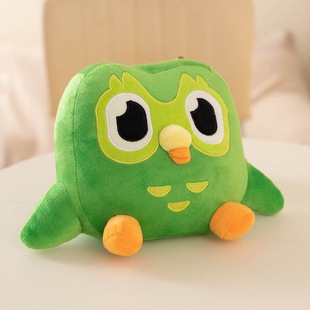 Трансграничные Duolingo мульти соседние куклы обучение иностранному языку Зеленая сова кукла плюшевый подарок для детей