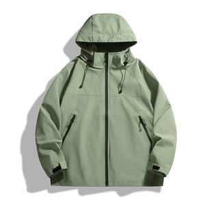 8587 Explosive Charge Clothes Men's and Women's Single Charge Clothes Outdoor Breathable Windproof Waterproof Three-Proof Charge Clothes Printable logo