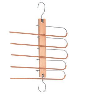 Telescopic folding multi-functional multi-layer pants rack foldable magic pants clip wardrobe storage finishing metal hanger customization