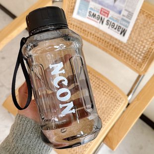 Simple large capacity plastic cup high temperature resistant drop-resistant high-looking Cup portable car portable cup sports kettle