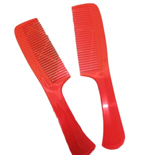 Anti-static Comb Cooked Glue Plastic Foldableing Durable Household Long Hair Red Old-fashioned Hairdressing Student Wedding Adult