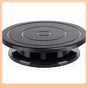 Black Cake Decorative Turntable Multifunctional Product Decorative Rotating Plate Ceramic Mud Turntable Art Spray Paint Art Painting