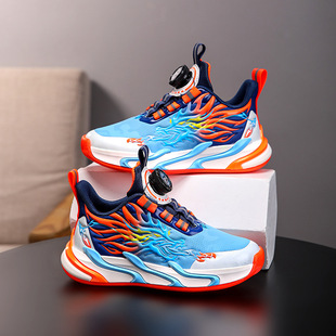Boys shoes 2025 new single net spring and autumn summer mesh children's sneaker primary school students casual running shoes leather