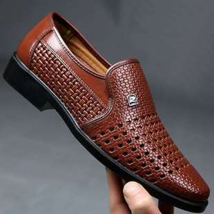 Summer New Hot Sale Special Sandals Men's Leather Shoes Casual Soft Sole Breathable Business Leather Sandals Formal Sandals