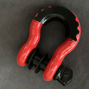 Forged 2-inch square mouth trailer arm Red + Black color matching Amazon hot selling products car rescue accessories cross-border