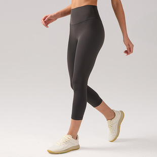 LULU Yoga Pants Women's Hip-lifting Eight-point Sports Pants High Waist 21 'Yoga Suit Pilates Outdoor Tight Fitness Pants