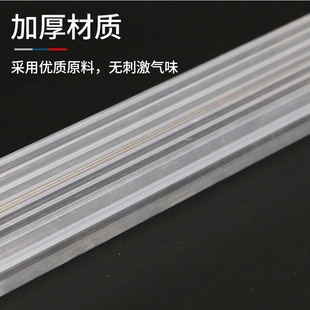 Soft and hard co-extruded plastic profile plastic connector PVC co-extruded label strip adhesive plastic identification plate