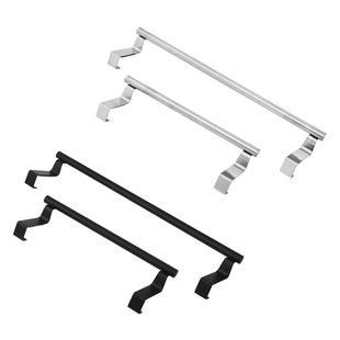 Stainless steel single pole towel rack non-perforated household towel hanging pole kitchen cabinet door back type cloth rack wholesale