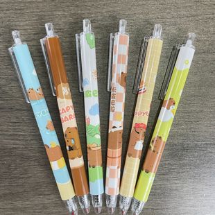 Press pen cute style pen high color value students press 0.5 neutral brush pen ball point pen black pen wholesale