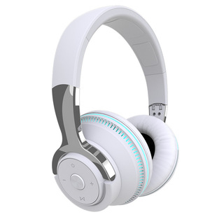 Cross-border Factory Private Model H2 Headset Bluetooth Headset Colorful Luminous Subwoofer Folding Telescopic Wireless Headset