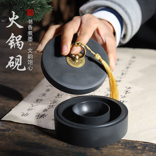 Tiktok same style hot pot chopsticks Table 4-inch 5-inch 6-inch ink pool ink sea raw stone with lid moisturizing anti-evaporation not easy to dry ink