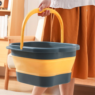 Outdoor folding foot bath bucket household folding foot bath tub portable massage foot bath student dormitory foot bath tub