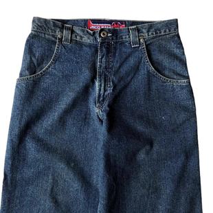 Amazon AliExpress Supply Loose Jeans Street Retro High Waist Hip Hop Rock Embroidered Jeans