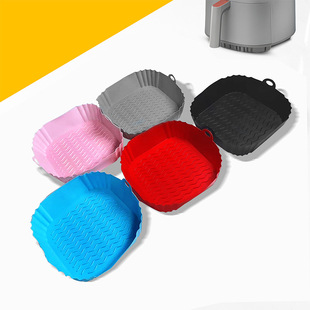 Silicone baking pan frying pan mat cross-border hot sale microwave oven air frying pan mat food grade silicone baking pan mat wholesale