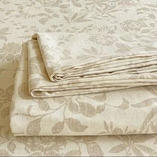 Thickened Raw Cotton Old Coarse Cloth Bed Sheet Household Single-Double Student Dormitory Plaid Three-Piece Set Old Coarse Cloth Pillowcase