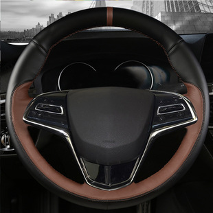 11-12-13-14-15 Volkswagen CC Passat Tiguan Magotan steering wheel cover mahogany handle hand sewing Special