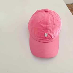 Children's Hat Baby Spring and Summer Quick Dry N Letter Embroidered Baseball Cap Outdoor Sports Sunshade Sunscreen Cap