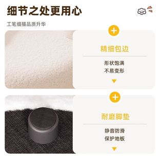 Round Stool Backrest Chair Shoe Changing Stool Sofa Stool Living Room Coffee Table Beside Low Stool Small Bench Cream Style Household Small Stool