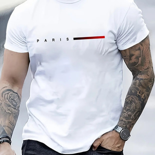 2025 New Short Sleeve Top T-shirt Printed T-shirt Men and Women Summer Youth Loose Short Sleeve