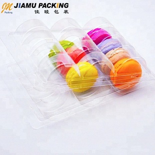 Food Packaging Macarons 12 Pieces 6 Pieces Baking Box Disposable Transparent Macarons Disposable Transparent Packaging