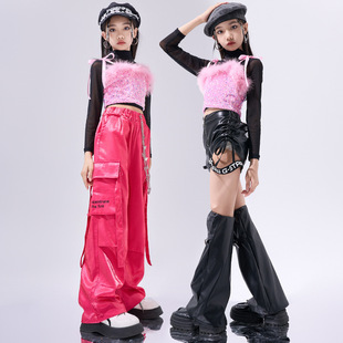 Girls' Jazz Dance Costume Fashionable Children's Jazz Show Women's Dance Costume Children's Street Dance Costume