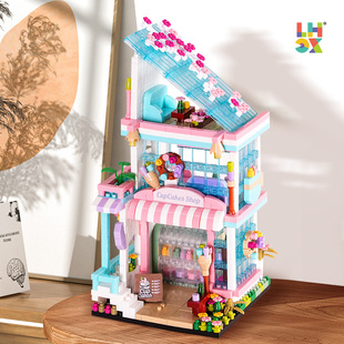 United Creative City Street View Decoration micro particle building blocks boys and girls toy gift ARCHITECTURAL
