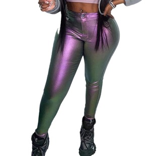 European and American Trendy Sexy High-Waisted Casual Pants, Tight-Fitting Butt-Lifting Waistband