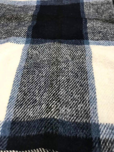 New Brushed Large Plaid Coat Clothing/shoes and Hats/bag Fabric Shaoxing Supply Price Beauty