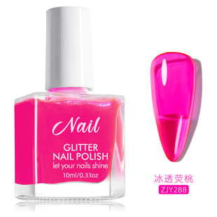 Amazon Hot Nail Art Free Baking Quick Drying Long-lasting Waterproof White Water-based Ice Transparent Color Nail Polish Wholesale