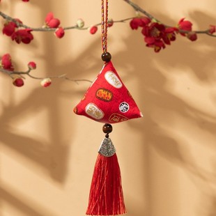 Dragon Boat Festival Sachet Guofeng Mugwort Sachet Lucking Safe Student Car Hanging Cute Zongzi Sachet