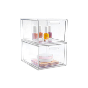 Cross-border Internet Celebrated Cosmetic Storage Box Multifunctional Drawer Desktop Nail Polish Lipstick Plastic Box