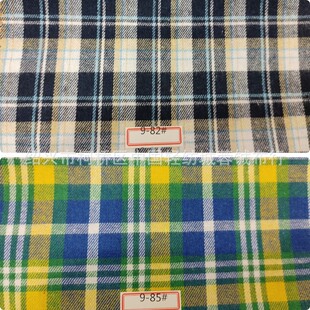 Manufacturer Ready-Made Plaid Wholesale Yarn-Dyed Polyester-Cotton Plaid Dress Casual Luggage Scarf Kitchen and Bathroom Shirt Fabric