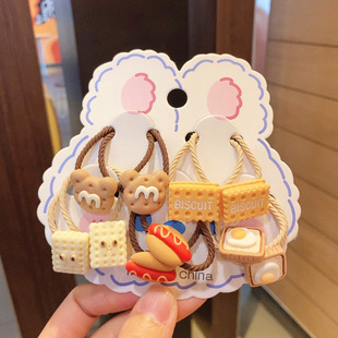 Children's Cute Super Cute Hair Rope Baby Hair High Elastic Durable Rubber Band Girls' Hair Rope Hair Accessories Headwear