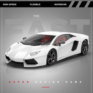 Wireless remote control sports car Children's 1:10 simulation model car toy convertible light racing car rechargeable stall