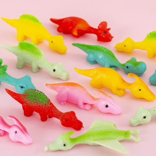 Catapult dinosaur fun toy finger Dart launch dinosaur decompression soft glue new exotic wholesale foreign trade exclusive