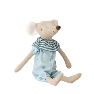 Nordic style cotton linen little mouse mini soothing Doll Doll Play House toy children's room decoration props