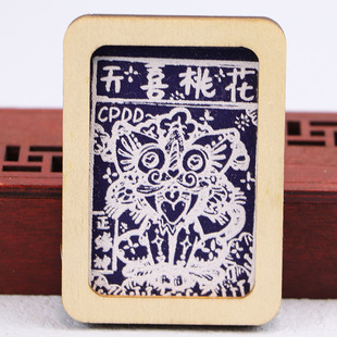 Wholesale Tie Dye Batik Blue Dye Refrigerator Stickers Blue and White Dye Plant Dye Magnetic Home Decoration Jiama Refrigerator Stickers Jewelry