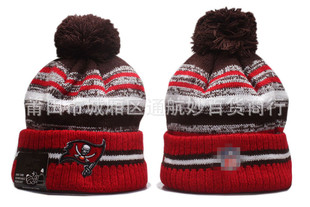 Pirates 2024 New Autumn and Winter Wool Hat Knitted Rugby Hat Embroidered Hat Warm with Fur Ball Couple