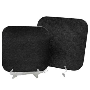 8~10inch Stone Pattern Square Flat Plate Japanese Matte Black Cooking Plate Sushi Plate Sashimi Plate Kitchen Tableware