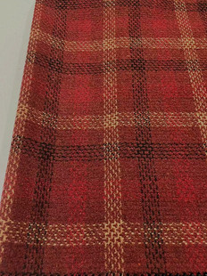 Woolen tweed in stock plaid coat clothing/shoes and hats/luggage fabric Shaoxing supply