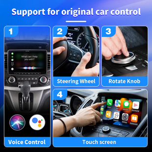 Apple Carplay Коробка Автомашина Connected Android auto 2-в-1 проводной в беспроводной конвертер carplay