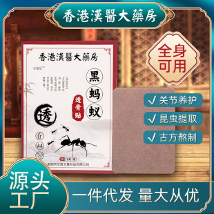 Black Ant Bone Paste Neck, Shoulder, Waist and Leg Discomfort Ventilating Paste for External Use Hot Compress Paste Joint Paste Factory Wholesale